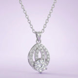Silver Divina Drop Pendant