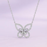 Silver Butterfly on a Chain Pendant