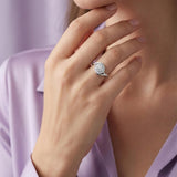 Silver Crown-Inspired Solitaire Ring