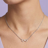 Silver Infinity Bond Pendant