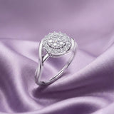 Silver Crown-Inspired Solitaire Ring
