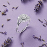Silver Crown-Inspired Solitaire Ring