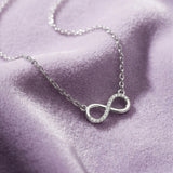 Silver Endless Love Infinity Pendant