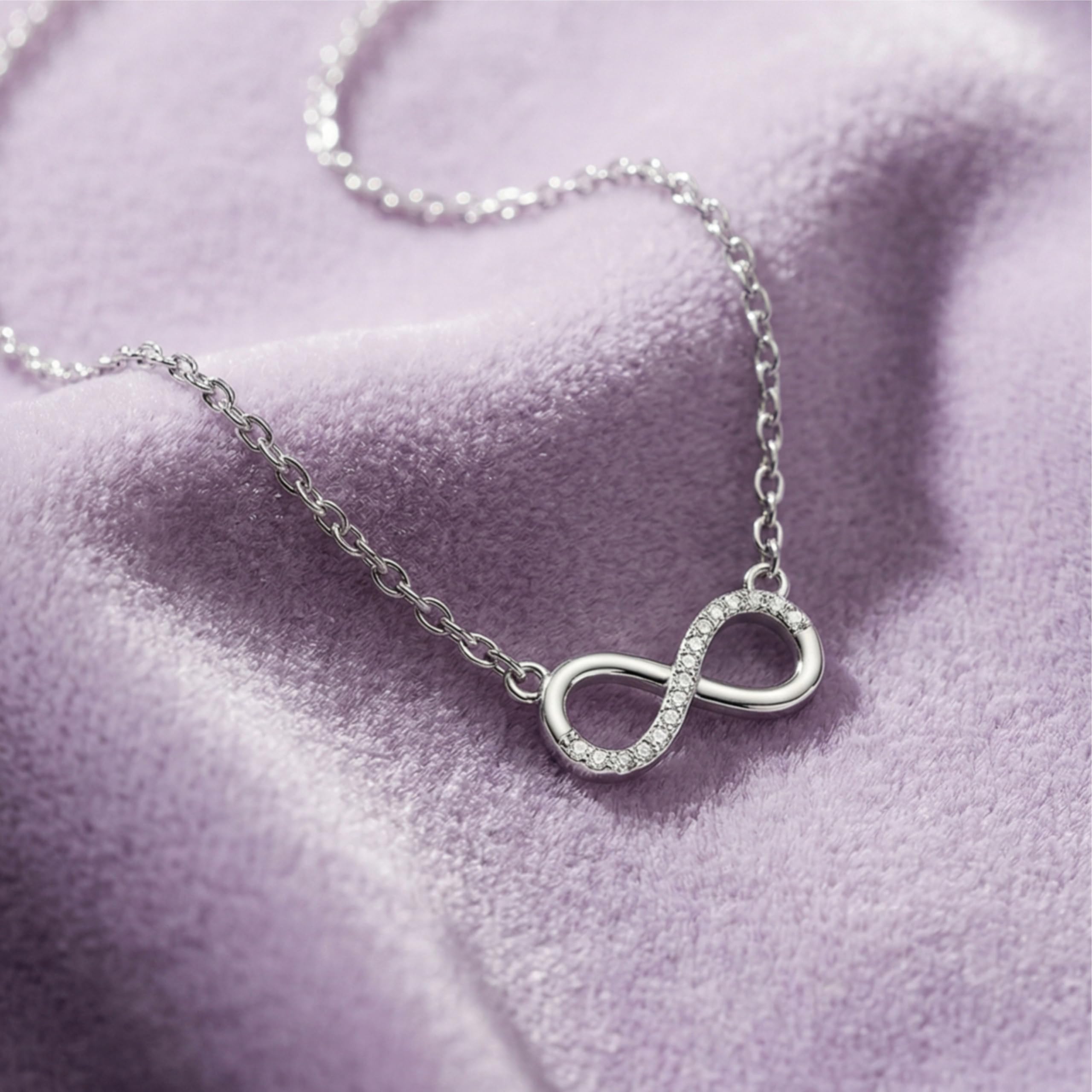 Silver Endless Love Infinity Pendant