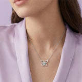 Silver Butterfly on a Chain Pendant