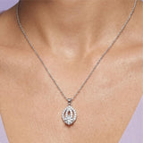 Silver Divina Drop Pendant