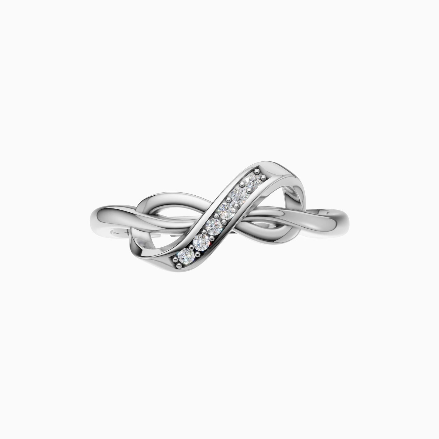 Silver Infinity Sparkle Ring