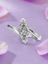 Silver Marquise Wrap Ring