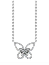 Silver Butterfly on a Chain Pendant