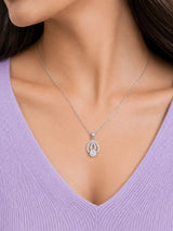 Silver Divina Drop Pendant