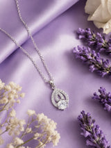 Silver Divina Drop Pendant