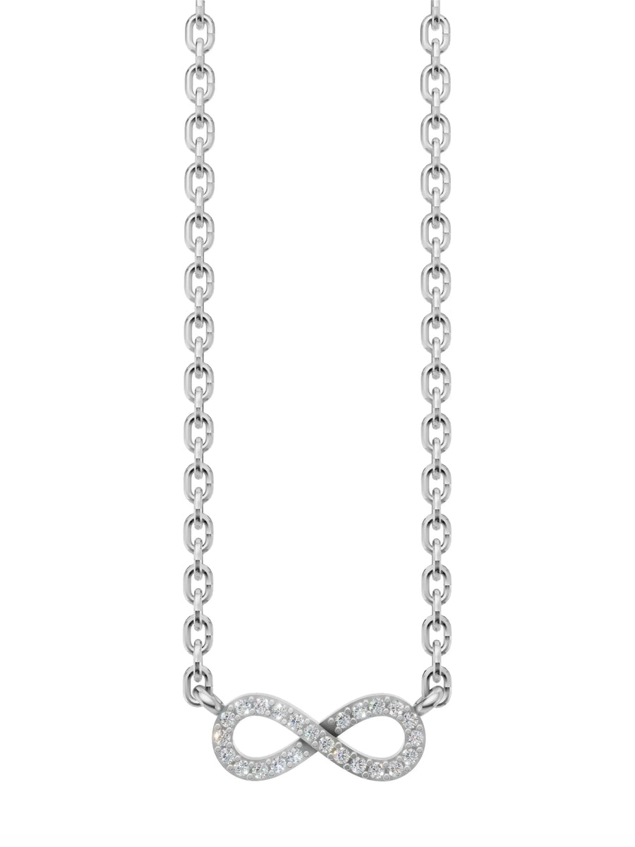Silver Infinity Bond Pendant