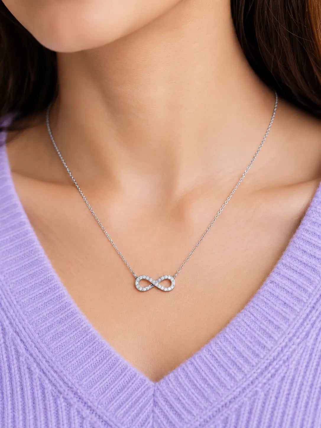 Silver Infinity Bond Pendant