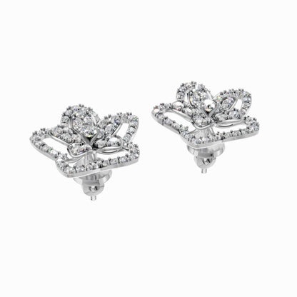 Silver Blooming Flora Earrings