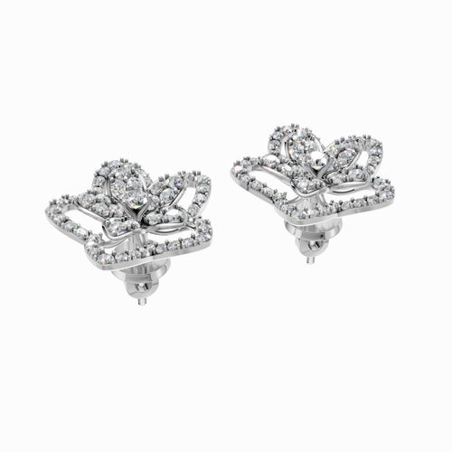 Silver Blooming Flora Earrings