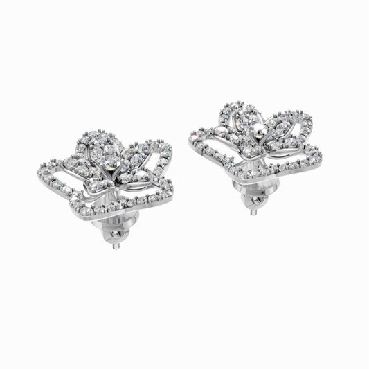 Silver Blooming Flora Earrings