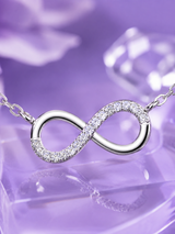 Silver Endless Love Infinity Pendant