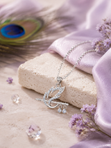 Silver Krishna Flute Grace Pendant