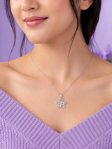 Silver Om Blessing Pendant