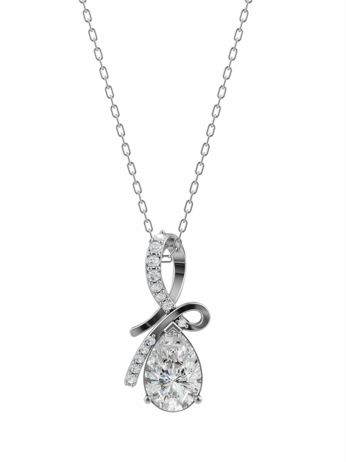 Silver Teardrop Pendant