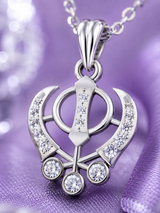 Silver The Khanda Symbol Pendant