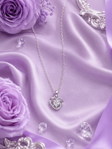 Silver Twist Heart Pendant