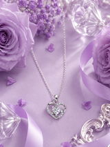 Silver Twist Heart Pendant