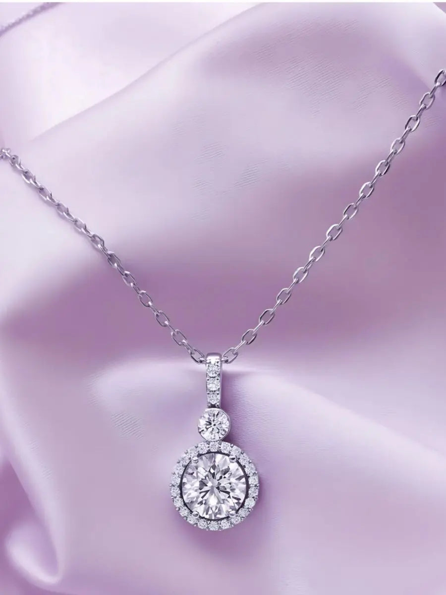 Silver White Stone Pendant