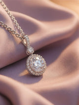 Silver White Stone Pendant