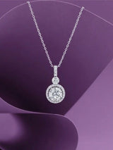 Silver White Stone Pendant