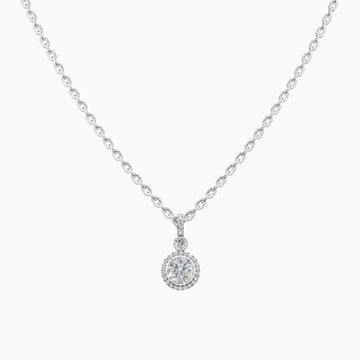 Silver White Stone Pendant