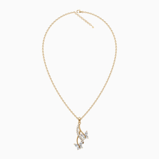 925 Gold Plated Drop Butterfly Pendant - Image 6