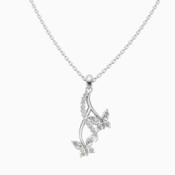 925 Silver Drop Butterfly Pendant 1