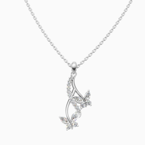 925 Silver Drop Butterfly Pendant 1