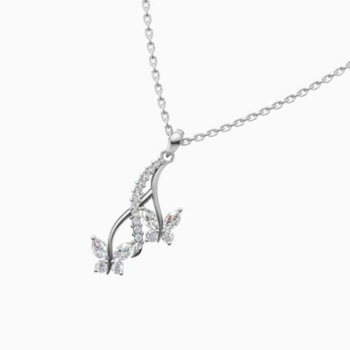 925 Silver Drop Butterfly Pendant - Image 4