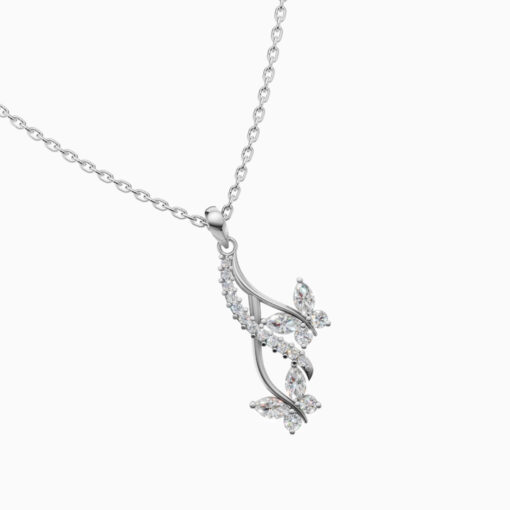 925 Silver Drop Butterfly Pendant