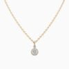 Gold White Stone Pendant