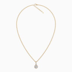 Gold White Stone Pendant