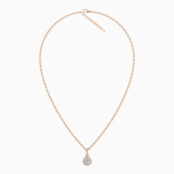 Rose Gold White Stone Pendant