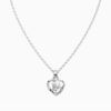 Silver Heart Shape Solid Pendant