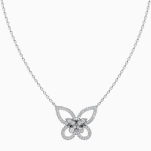 Silver Butterfly on a Chain Pendant