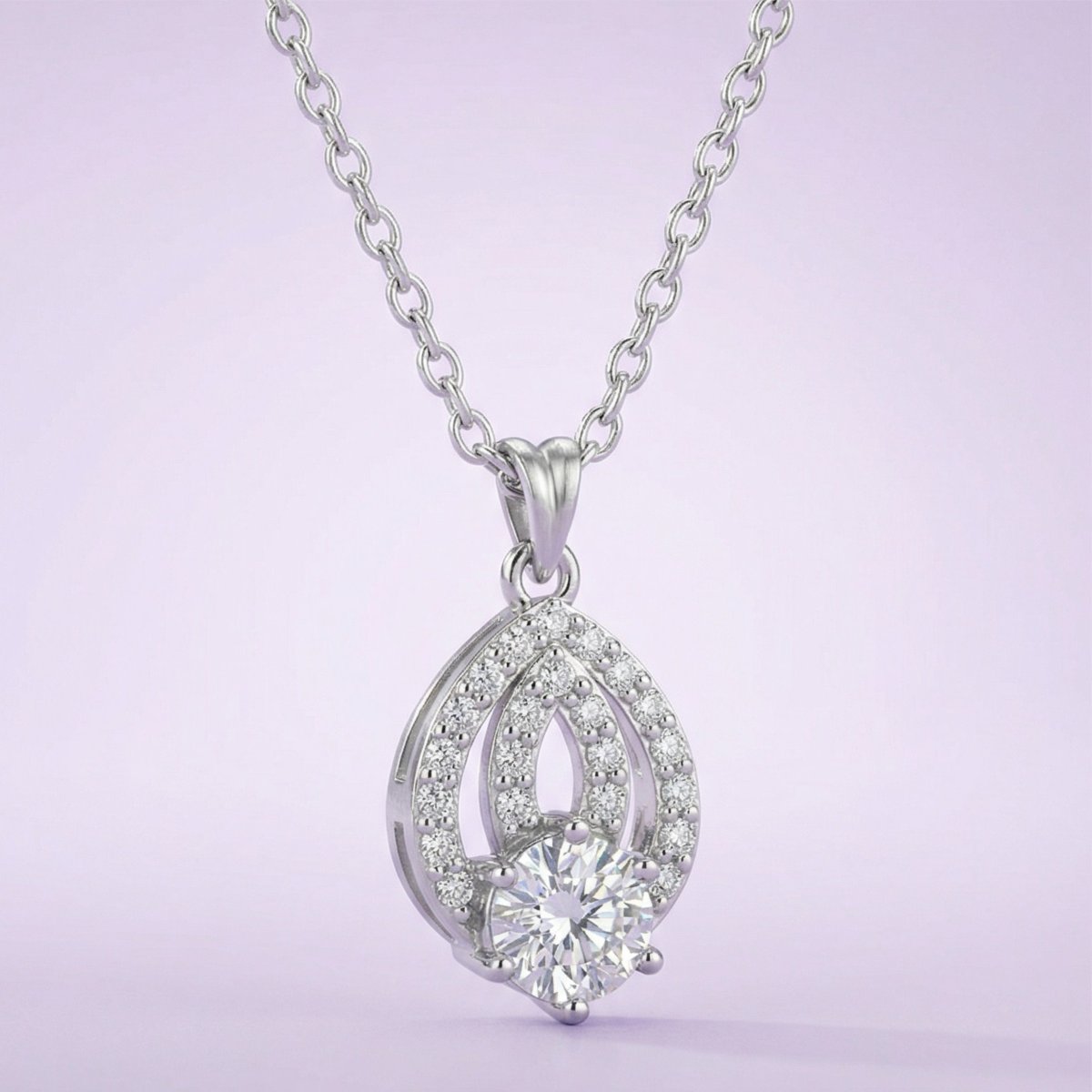 Silver Divina Drop Pendant - Image 5