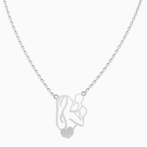 Silver Mother and Child Pendant 1