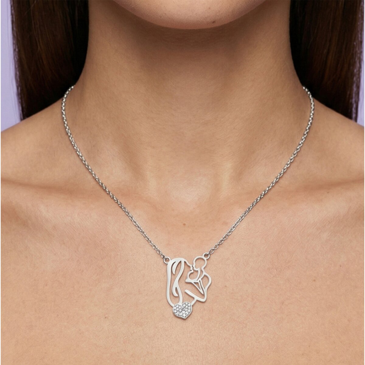 Silver Pure Mother Love Pendant - Image 4