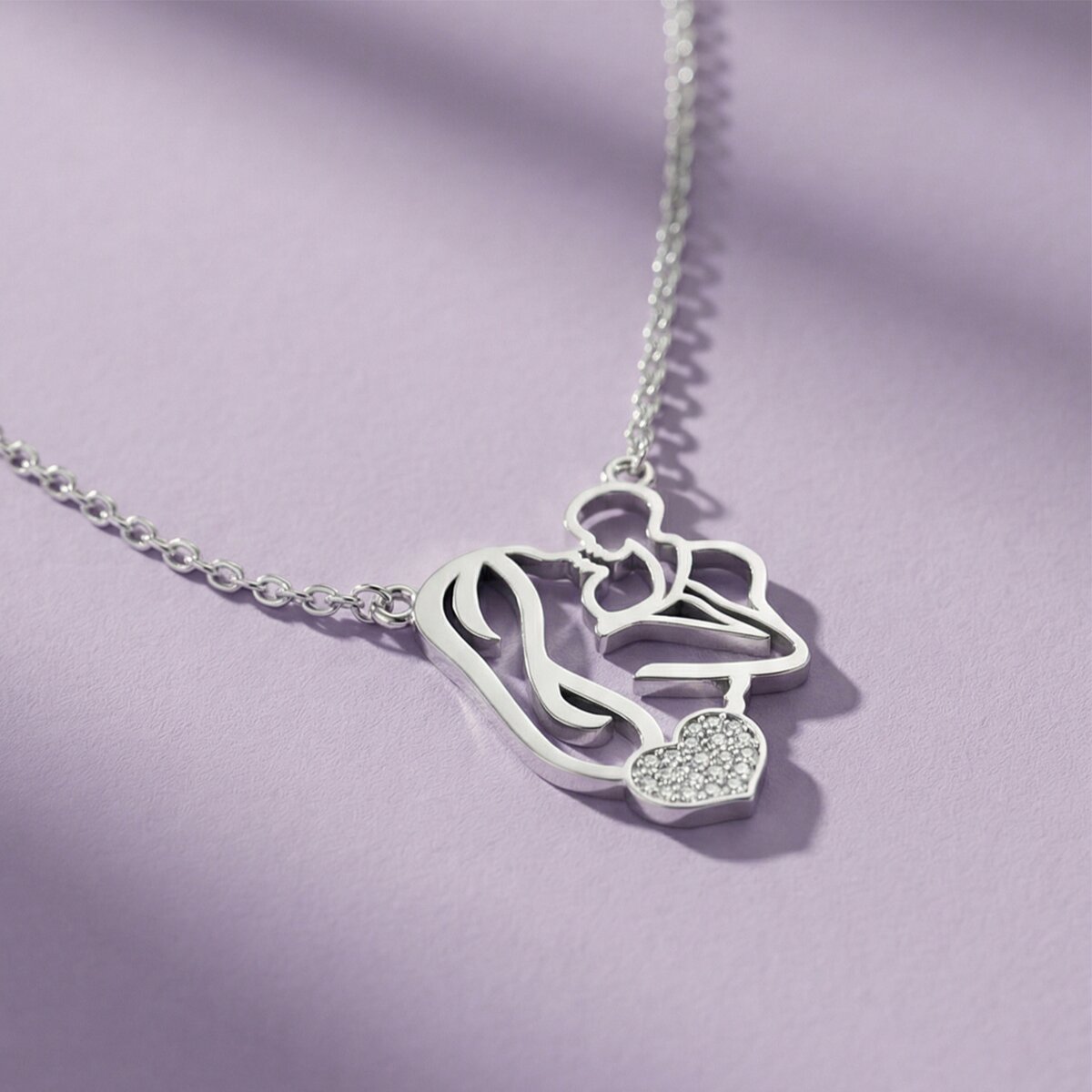 Silver Pure Mother Love Pendant - Image 5