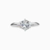 SILARA 925 Silver Minimal Round Solitaire Ring