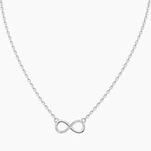 Silver Endless Love Infinity Pendant